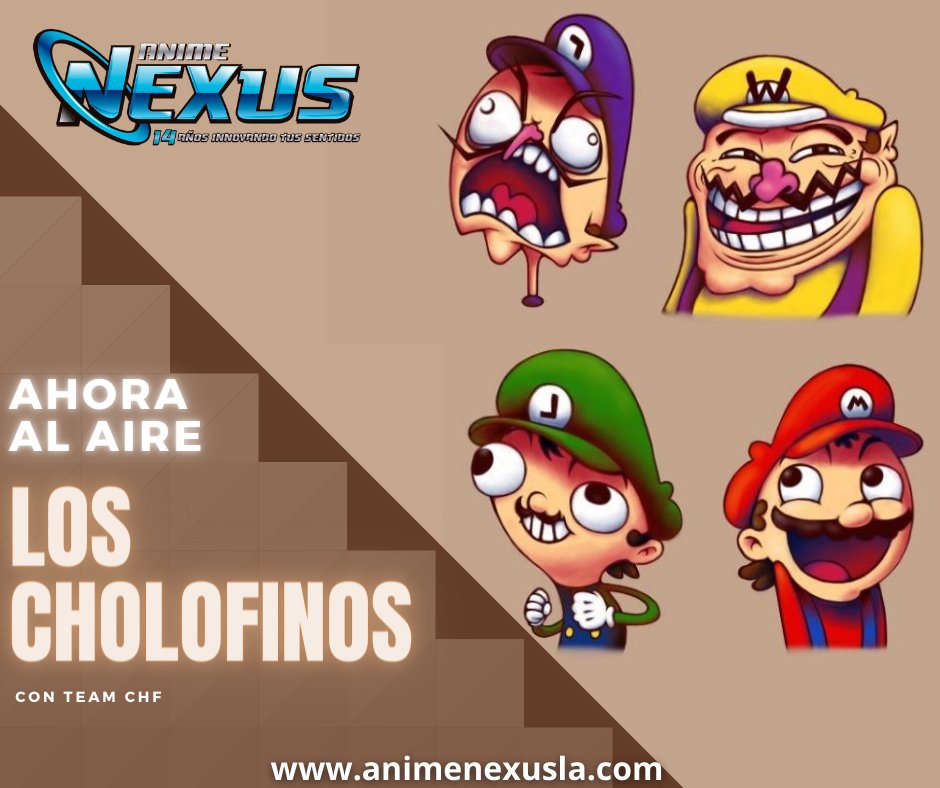 AnimeNexus's tweet photo. #AlAire El cotorreo videojueguil de la semana con Los Cholofinos, sintonizanos por https://t.co/hLWLZs548H
#Anime #ConectandoContigo #FabricaDeCiegos https://t.co/gkzKBey0ju