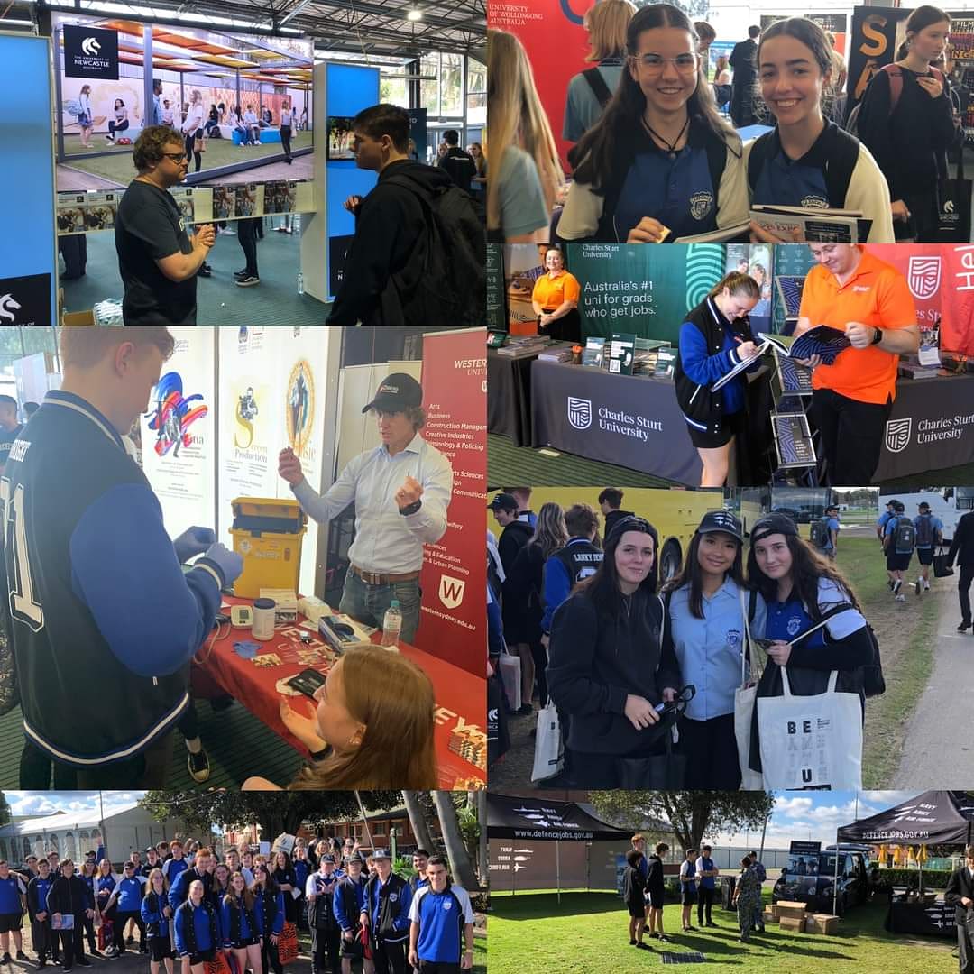 Yesterday Year 11 and 12 students attended the Career Expo to connect with various universities, employment and pathway opportunities. 

Today Year 10 will be attending the Maitland Career Expo.