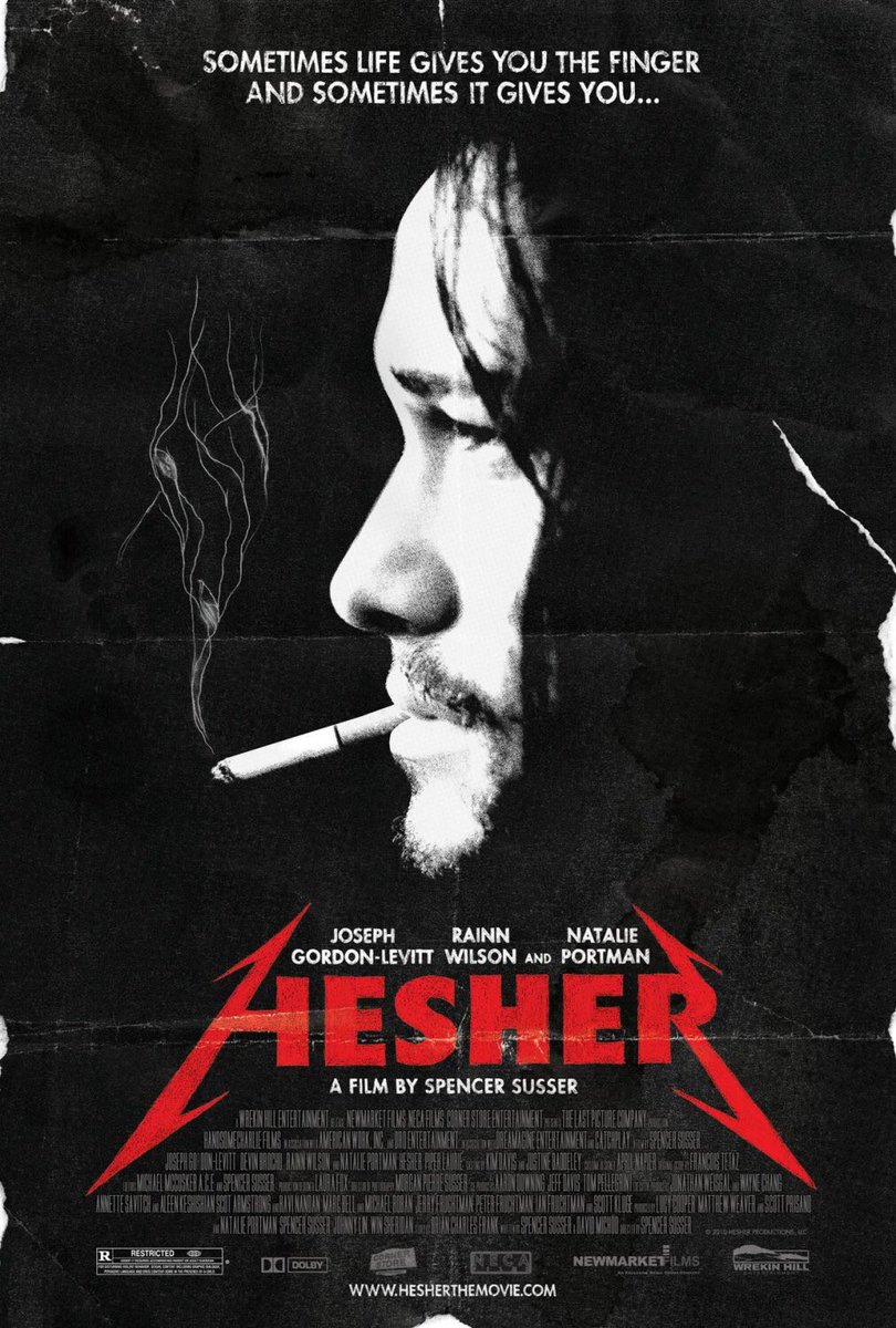 FilmNewsNos's tweet photo. 🎬MOVIE HISTORY: 10 years ago today, May 13, 2011, the movie ‘Hesher’ opened in limited theaters!

#JosephGordonLevitt #RainnWilson #NataliePortman #DevinBrochu #PiperLaurie #JohnCarrollLynch #AudreyWasilewski #BrendanHill #MonicaStaggs #FrankCollison #SpencerSusser https://t.co/Na5OSUWe22