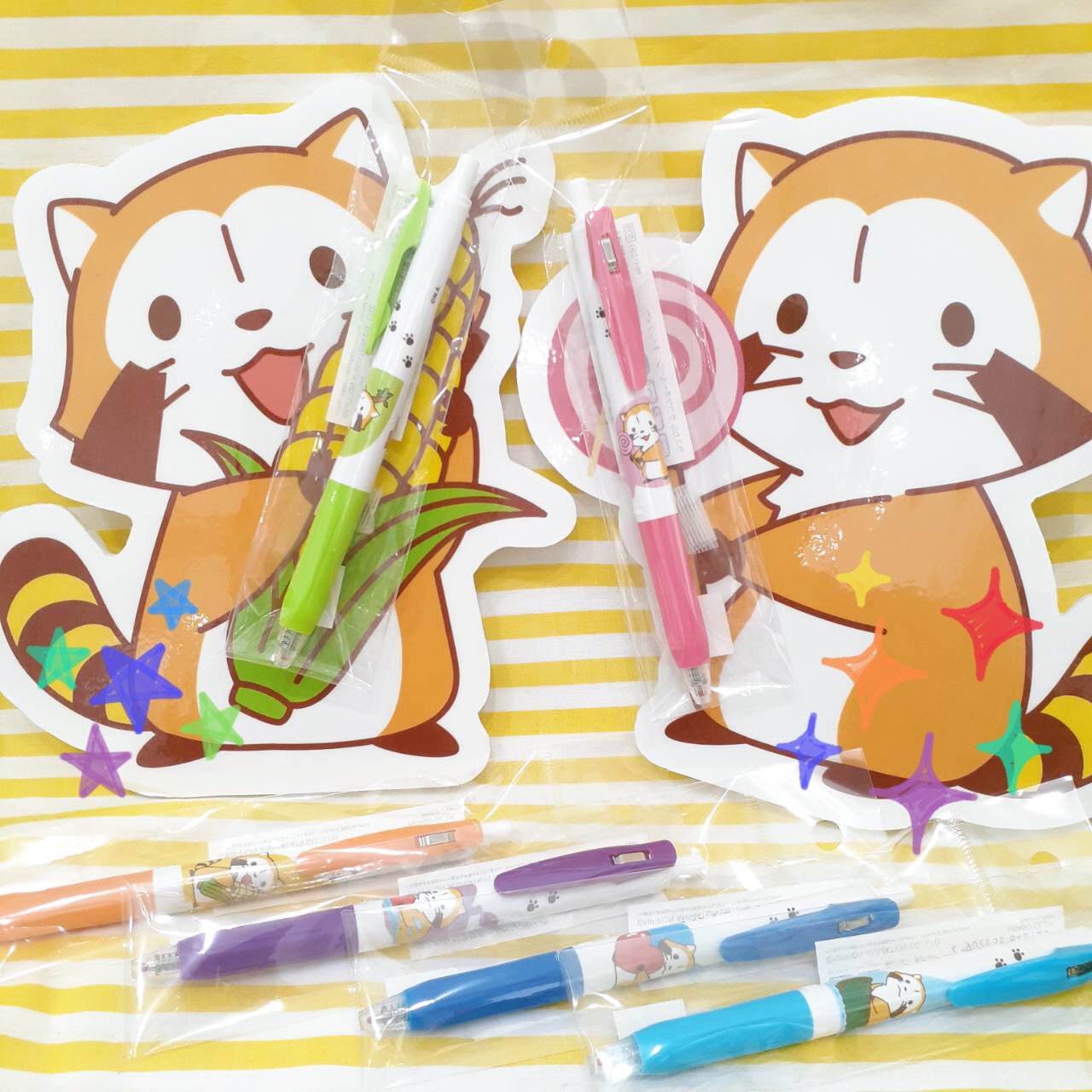 ラスカルのしっぽ 日本アニメーションストア 人気商品 ラスカル サラサボールペン 全6種 各種 税込550円 ラスカルのかわいいイラストが軸にデザインされた人気のサラサボールペン インクの色は全て黒色 さらさらの描き心地でおすすめ