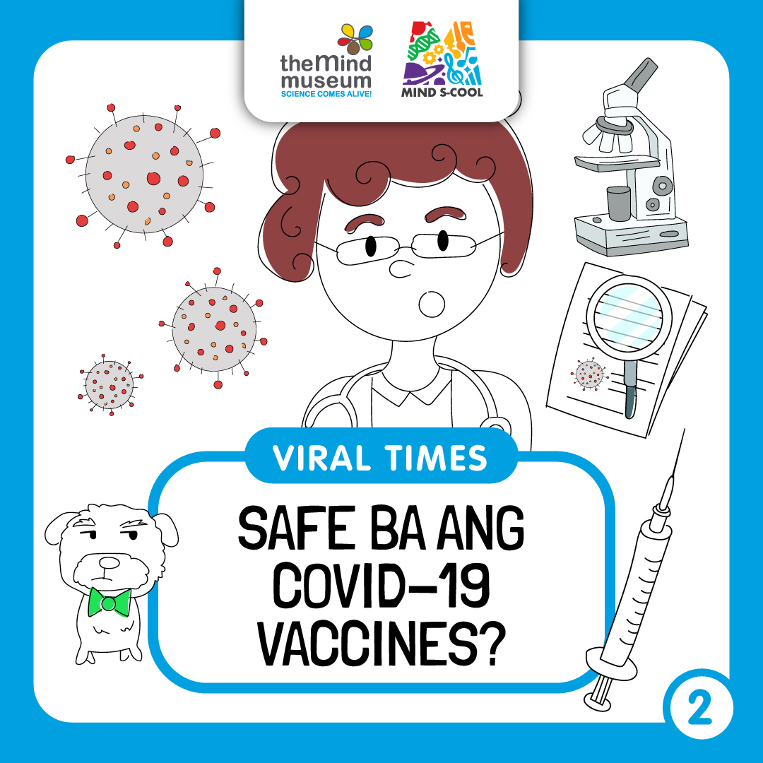 themindmuseum's tweet photo. #ViralTimes: Issue #2
Nabalitaan niyo na ba? Nagsimula na ang rollout ng #vaccines! Pero ang tanong ng marami: SAFE BA TALAGA YAN?! Samahan sina Maritess, Susan, at Cardo na alamin ang pinagdadaanan ng bakuna bago makarating sa ating braso.
#TheMindMuseum #MindSCool #COVID19 https://t.co/8WH4ug9Z0O