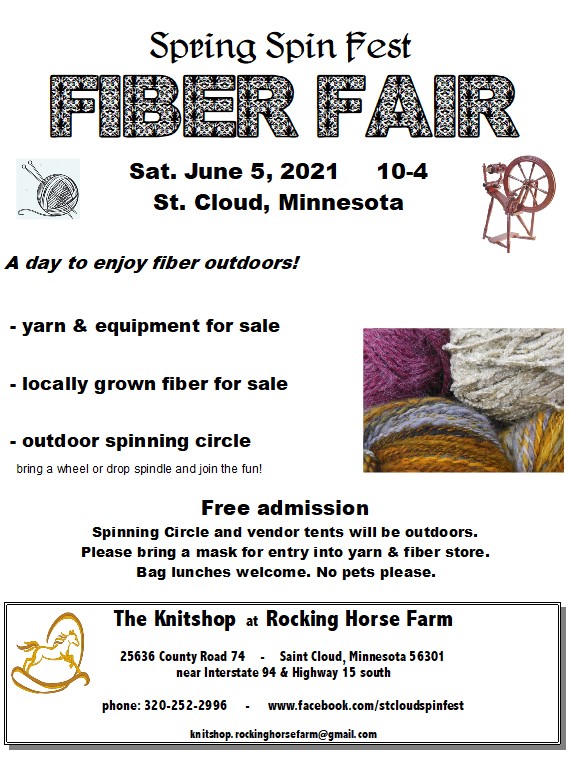 StCloudKnitShop's tweet photo. Join us June 5 for our annual #fiberfestival
Yarn marketplace, spinning circle, food trucks, demonstrations
Admission is free this year!
#fiberfair #stcloudmn #minnesotaevents #mnfairs #mnfestivals #yarn #weaving #spinning @exploreminn @GreaterStCloud @StCloudGreater https://t.co/SHwQ9Oxg8Z
