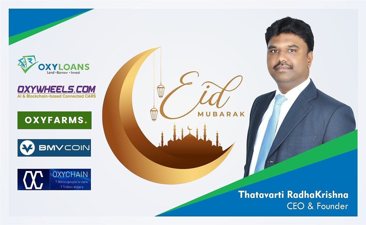 oxyfarms's tweet photo. May this Eid bring joy and love to your heart and create all the opportunities of success for you! Eid Mubarak
Visit: https://t.co/Fvsl44eVQv
#OXYFARMS #OXYLOANS #ICICIBank #covid19 #Coronavirus #networking #business #leadership #EidUlFitr #eidmubarak2021
#Ramzan #FridayFeeling https://t.co/Lsfj7StODp
