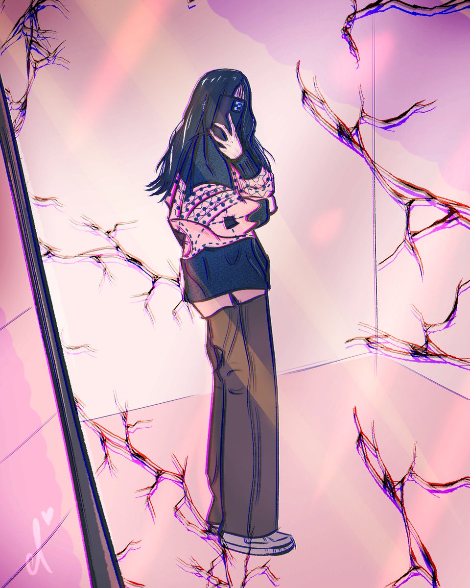 cierealism's tweet photo. OOTD? 🖤📱
#artoftheday #art #digitalart #illustration #clipstudiopaint #ootd #stylepractice #mirrorselfie #cracked #daisukerichardinspired https://t.co/QjBO50frsj