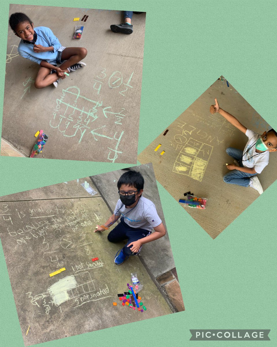 MmackaymathTx's tweet photo. After two days of state testing it was time to have some fraction fun outdoors! @JPE_Panthers #JPEPantherPride #Our3rdgradelife #mmackaymathtx https://t.co/IJxA48Kwp5