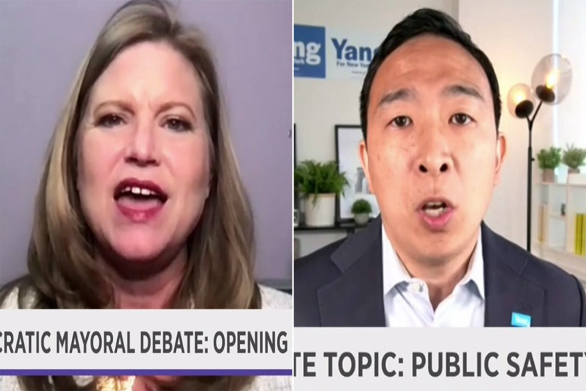 'Second' rate Andrew Yang says Kathryn Garcia is great runner up in mayoral debate