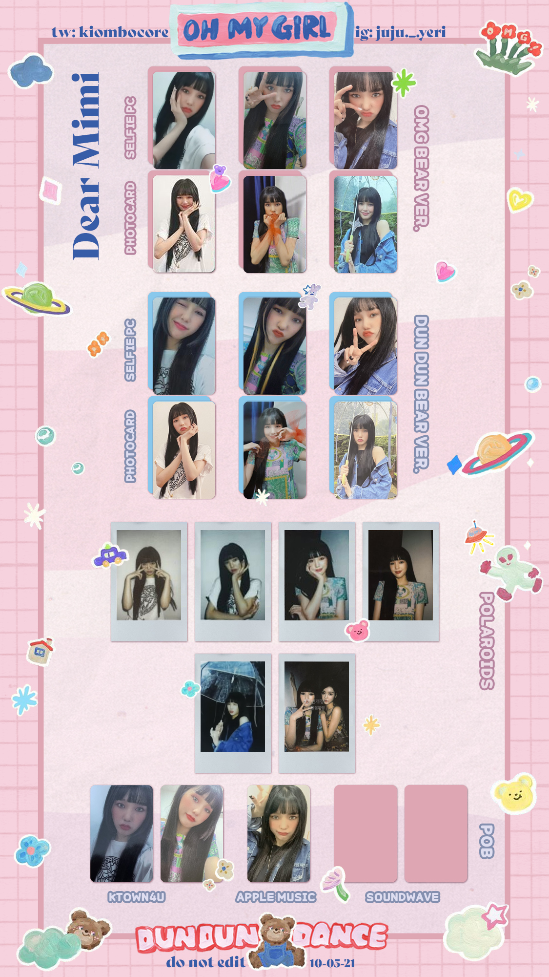 OH MY GIRL DUN DUN DANCE トレカ ポラロイド セット OH MY GIRL DUN DUN DANCE トレカ ポラロイド セット Oh My Girl