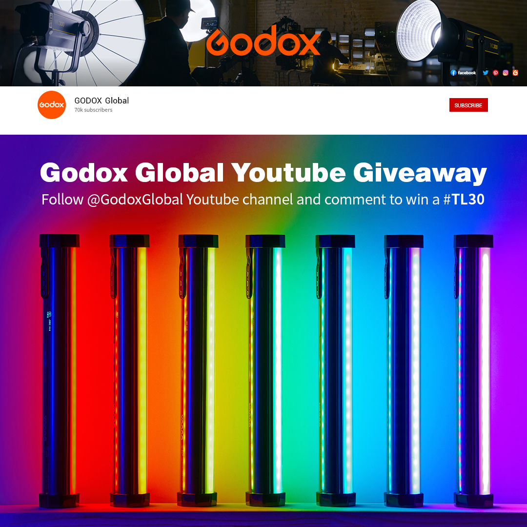 GodoxGlobal's tweet image. To celebrate our audience on Youtube reached 70K, we've decided to #giveaway one of our popular product #TL30 
Entering the #contest is simple: FOLLOW our main Youtube channel @Godox Global and comment what you will do with TL30 if you have this gear.