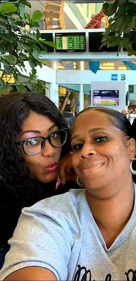 mbjfanclub's tweet photo. Our President @VaSongstress and VP @bakercita623 on our 1st NY trip 2019. @michaelb4jordan #mbjfanclub #NY #sisters #greattimes #laslap #TimesSquare https://t.co/HWV2gS7UqK