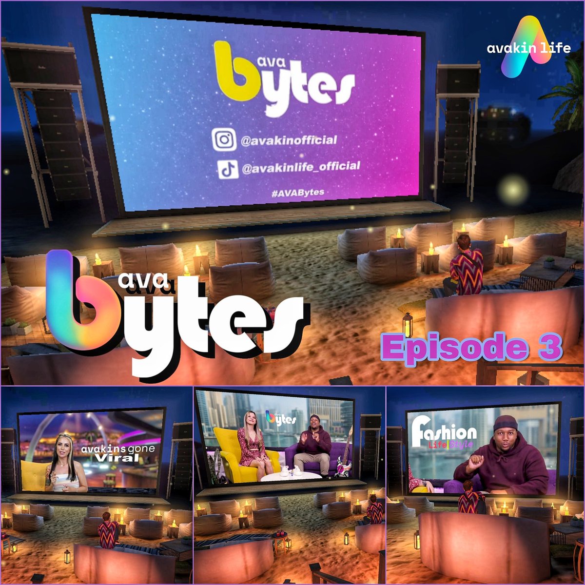 avakininfo_'s tweet photo. #Avabytes It's back with Episode 3, that's amazing, You have to watch it with your friends 🧑🏾🤝🧑🏻👭🏻👨🏽🤝👨🏼👨🏿🤝👨🏽
.
.
.
#PlayAvakin #AvakinLife #Avakin https://t.co/rEmH7Q39aH