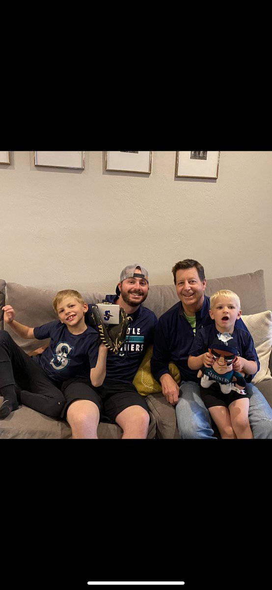 Spenser_Lind's tweet photo. #WHEREiROOT nothing better than watching a couple of future Mariners star’s debut with dad and little ones. Will always love this team!
#SeaUsRise  @ROOTSPORTS_NW https://t.co/NoTFcLvBhf