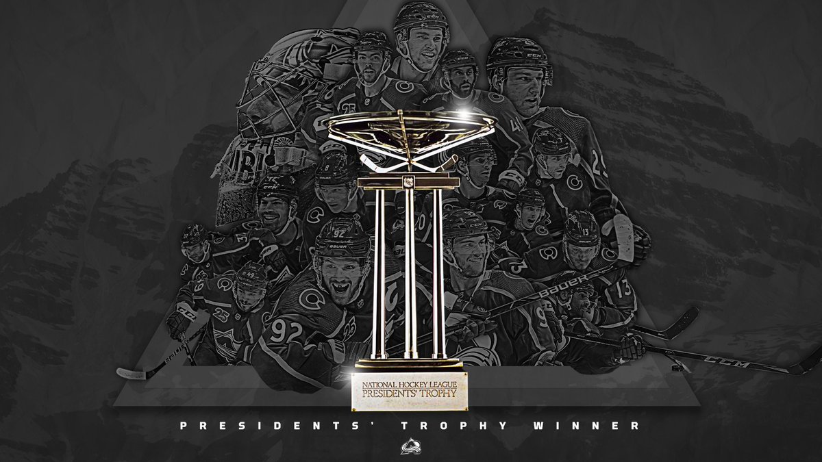 We’ve secured that home ice advantage!

Oh yeah, and our 10th division title, and 3rd Presidents’ Trophy ☺️

#GoAvsGo
