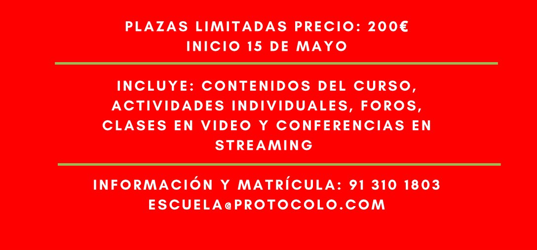 GlobalSPlatform's tweet photo. 👋#Formación en Protocolo: Internacional y Diplomático, Empresa, Organización-Planificación y Producción de Eventos ¿ℹ️? escuela@protocolo.com
Organizado por @EIP_Madrid en colaboración con @IccaUcm y @GlobalSPlatform 
🗓️15 de Mayo https://t.co/JOWi8FOITZ