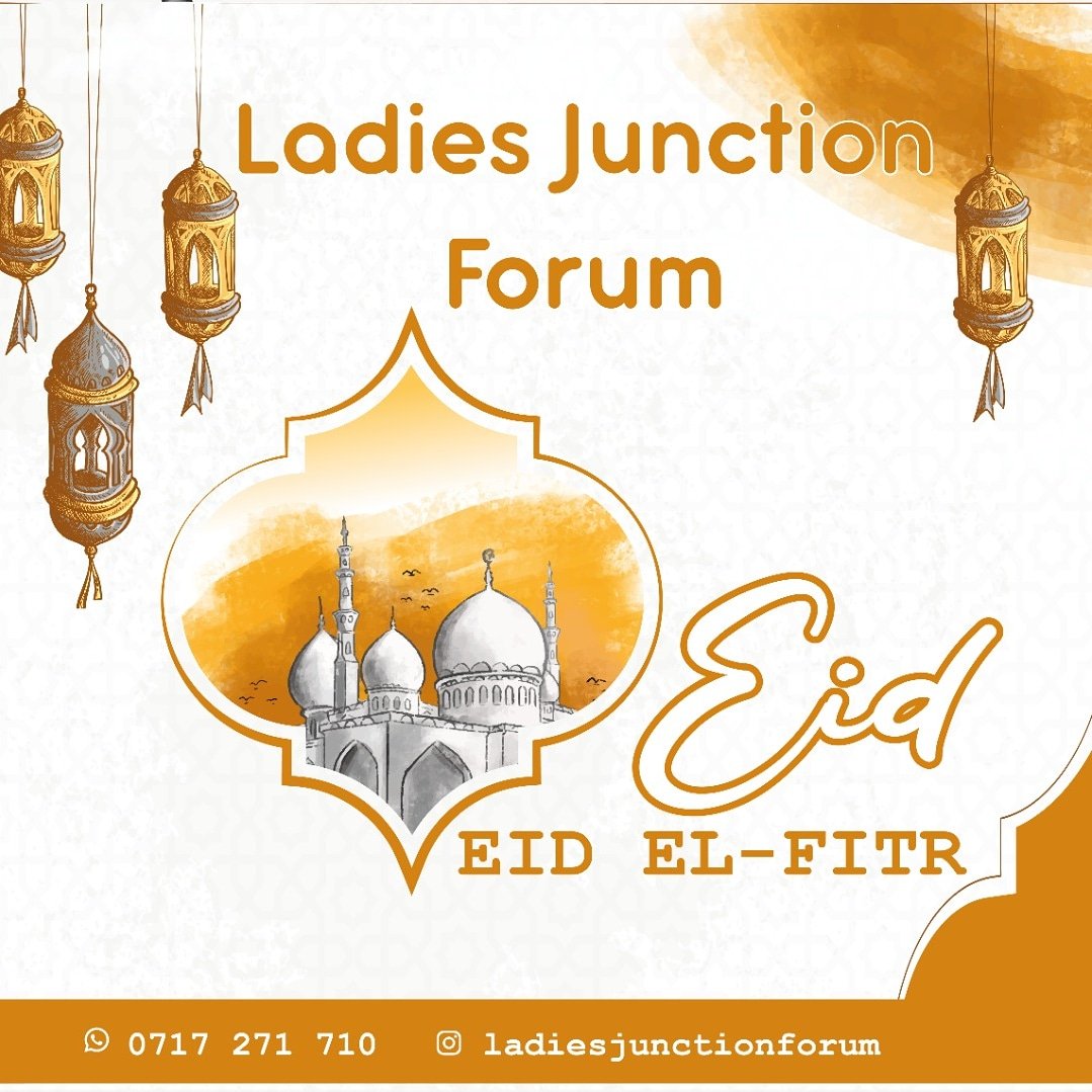 Eid Mubarak..🌙

Register for the event through +255 717 271 710 📞
To be held on Sunday, 4th of July 2021 at Ubungo Plaza Ltd, from 11am..
#Connections #WomenBelievingInWomen #WomenEnterprenuers #GreatnessAwaits #LadiesJunction2021💃
