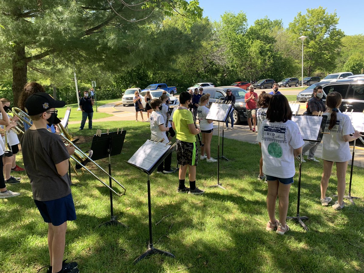 Had a great time playing with the Prairie Center 5th grade band!