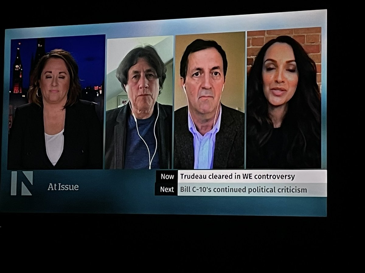 CrossBorderPod's tweet photo. Always a good day when you turn on @cbc #thenational when #atissue comes on and you get your weekly fix of @RosieBarton @acoyne @ChantalHbert and @althiaraj #cbc #cbcatissue #politicalroundtable https://t.co/ZdJ6S0iACO