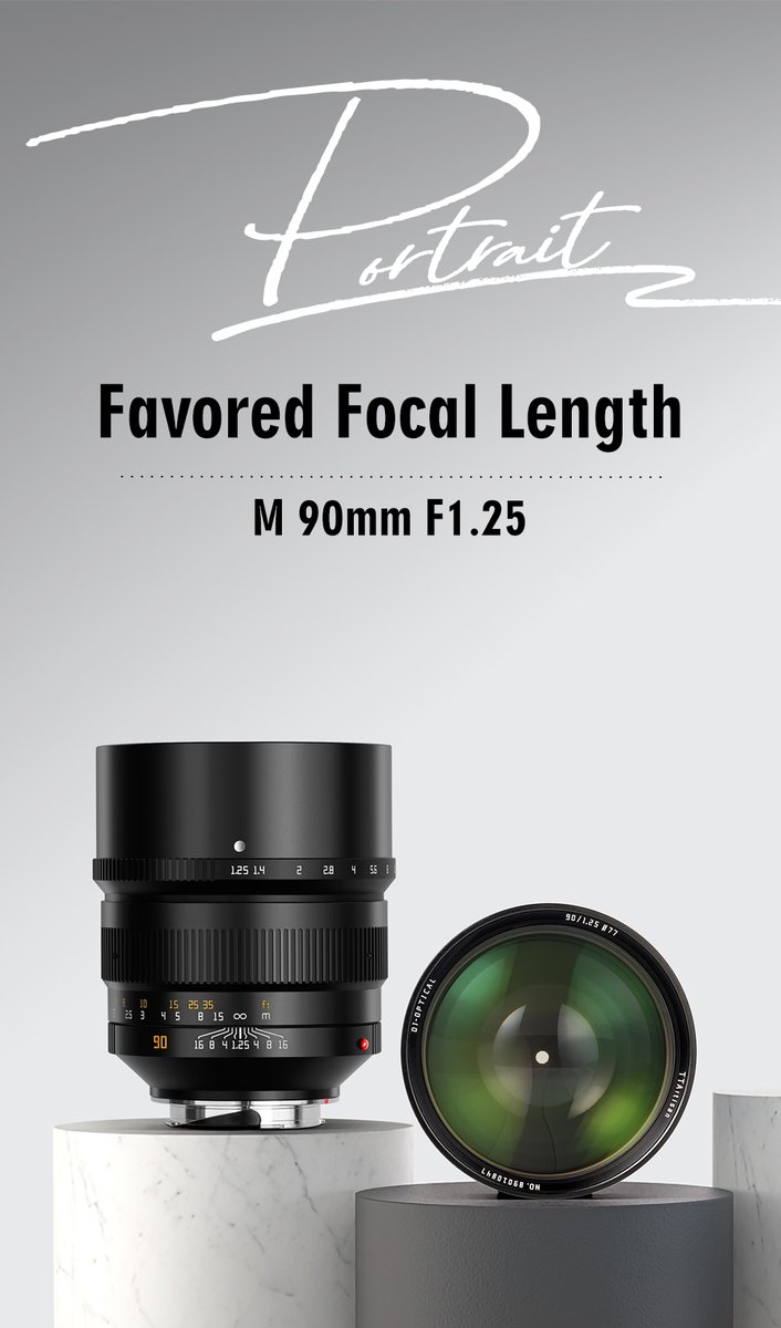 TTArtisanCN's tweet photo. TTArtisan 90mm F1.25 lens is on sale now($769)!
More details:https://t.co/Ib8ATppOEz
๐ https://t.co/5sgJpeJyle
๐ https://t.co/O1V4QVe94e
#ttartisan90mmf125 #portraiture #doublet #achromatic #largeaperture #new https://t.co/QTygBsjRB9