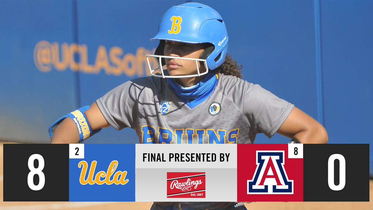 No. 2 Bruins run-rule the No. 8 Wildcats. 🐻

#GoBruins | <a href="/UCLASoftball/">UCLA Softball</a>