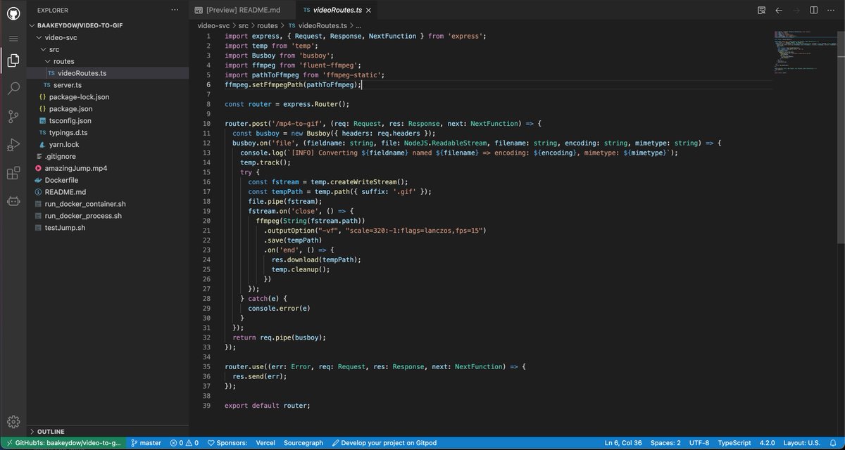 baakeydow's tweet photo. very easy to create a gif from mp4 with @FFmpeg #TECH #CODING #SOFTWARE #HUSTLE #SAAS #business #STARTUP #buildinpublic #DEVCommunity #indiehackers #CONSULTING #FREEDOM #INDEPENDENCE #typescript #github #nodejs => https://t.co/qpjWJsRjbC https://t.co/ydhtTscaXW