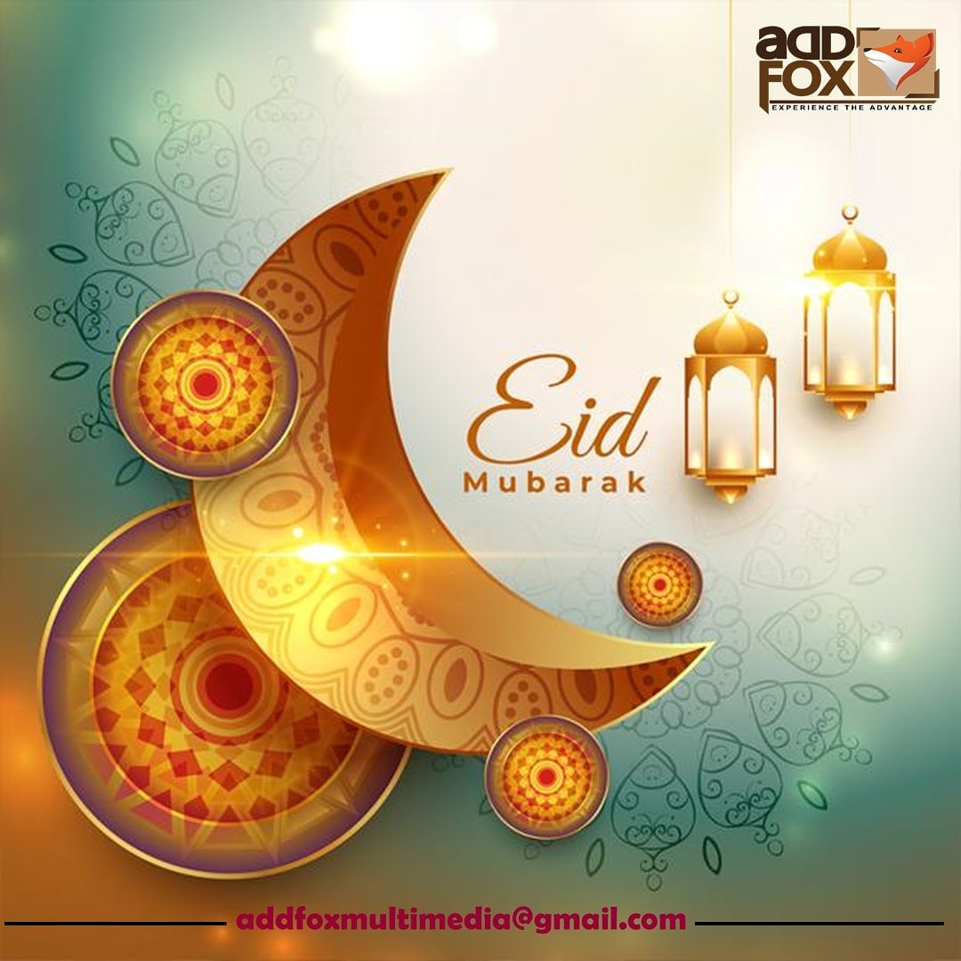 AddfoxIndia's tweet photo. ✨Aj ka din Mubarak ye Chand Mubarak 
Sabko eid Mubarak🌙

#addfoxmultimedia #wishes #eidmubarak #eid #chand #festival #alhamdulillah #eid2021 #planning #tradition #iftar #allah #ameen #socialmedia #marketing #friday #weekend https://t.co/WzmeVCfKeR