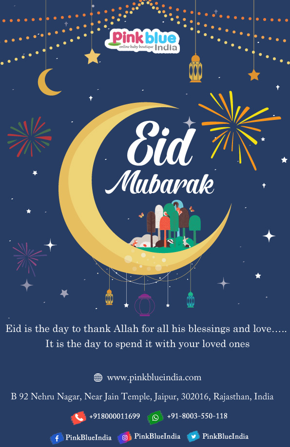 pinkblueindia's tweet photo. Wish you a Happy Eid ul Fitr! May peace, safety, good health and prosperity be yours. Eid Mubarak! Have a blessed day with your family, and loved ones.

#eidmubarak #eid #ramadan #eidcelebrations #eidulfitr #happyeid #eid2021 #love #islam #muslim #pinkblueindia https://t.co/hq0cv2By6g