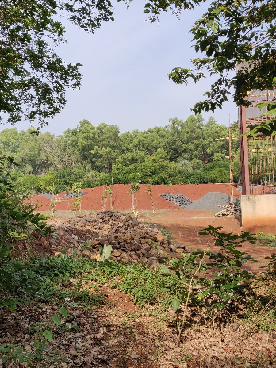 pajadeshpande's tweet photo. Amidst the pandemic,the works in #vaccinedepot #belagavi are in full swing. 
Pic 1-Fencing being done inside the campus 
Pic 2-The excavation of aviation gallery
Pic 3-Some random gazebo like structures being built. 

Shame on you @SmartCities_HUA @Smart_Belagavi @BSYBJP https://t.co/FYAf2zDL1M