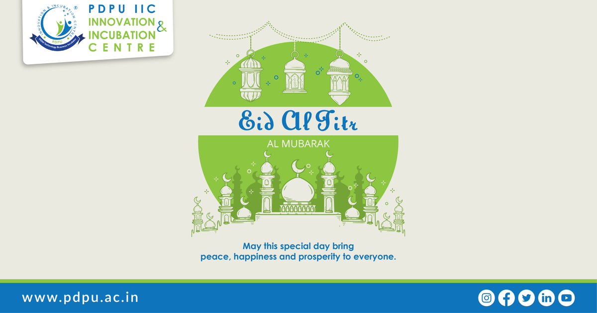 iicpdeu's tweet photo. On this auspicious day, we wish Al Mubarak to our fellow nation builders. 

#AlMubarak #EidMubarak #PDPUIIC #TechnologyIncubator https://t.co/ypxC86sDVU
