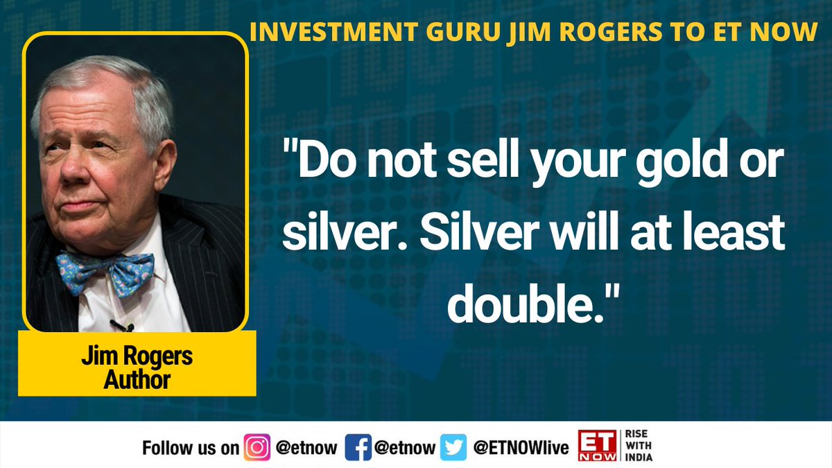 ETNOWExclusive | Investment guru Jim Rogers is extremely bullish on  precious metals. Check it out! @iamjimrogers #gold #silver #markets
