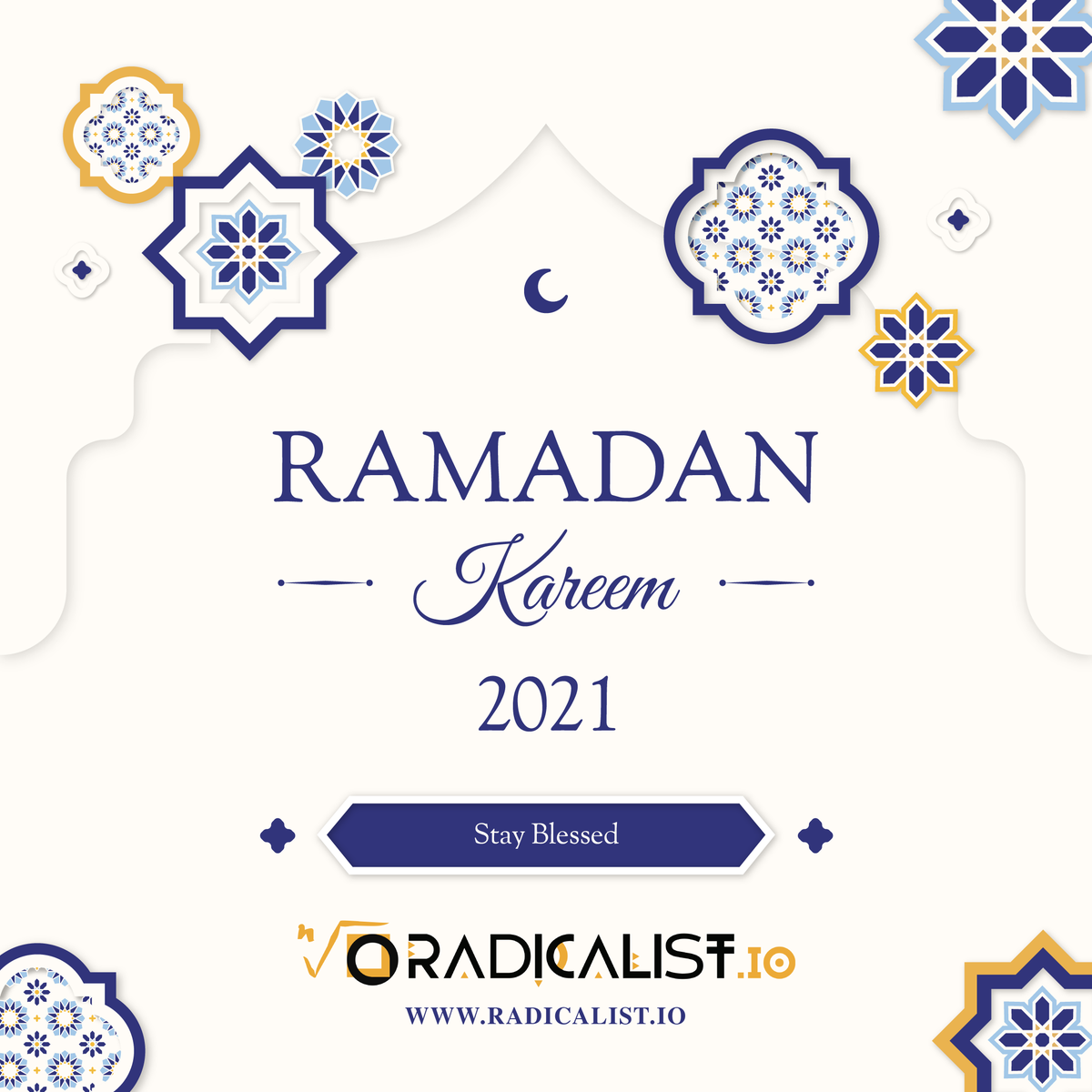 RadicalistLabs's tweet photo. Ramadan Mubarak. Wishing you all a blessed Ramadan that will inspire you with courage and strength that will help us win this pandemic!

#RamadanMubarak #Eid #RamadanKareem #Today #FestiveSeason #HR #COVID19 https://t.co/zdrWeW1EVT