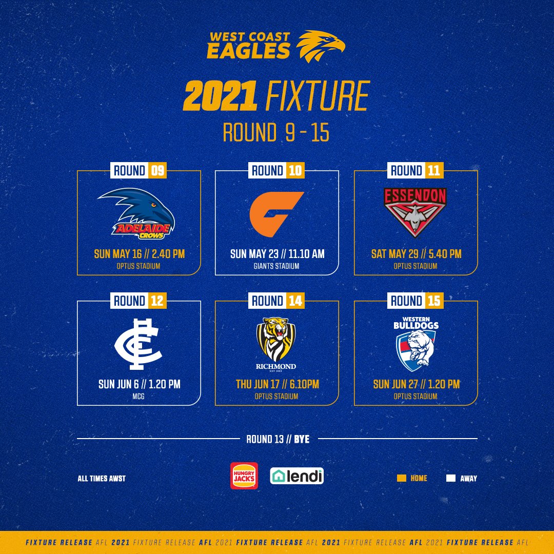 West Coast Eagles on Twitter: "Which game are you most pumped about