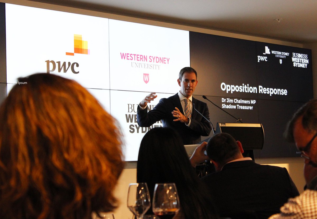 Jim Chalmers MP (@jechalmers) on Twitter photo A great discussion at the <a href="/BusinessWSYD/">Business Western Sydney</a> #Budget2021 Lunch in Parramatta outlining Laborâs vision to build an economy thatâs stronger after COVID than it was before #auspol A great discussion at the <a href="/BusinessWSYD/">Business Western Sydney</a> #Budget2021 Lunch in Parramatta outlining Laborâs vision to build an economy thatâs stronger after COVID than it was before #auspol