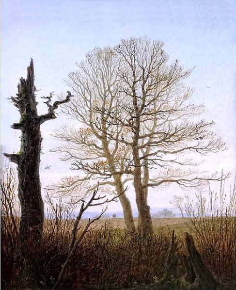 MenschOhneMusil's tweet image. Landscape in Early Spring, 1822 - Carl Gustav #Carus.