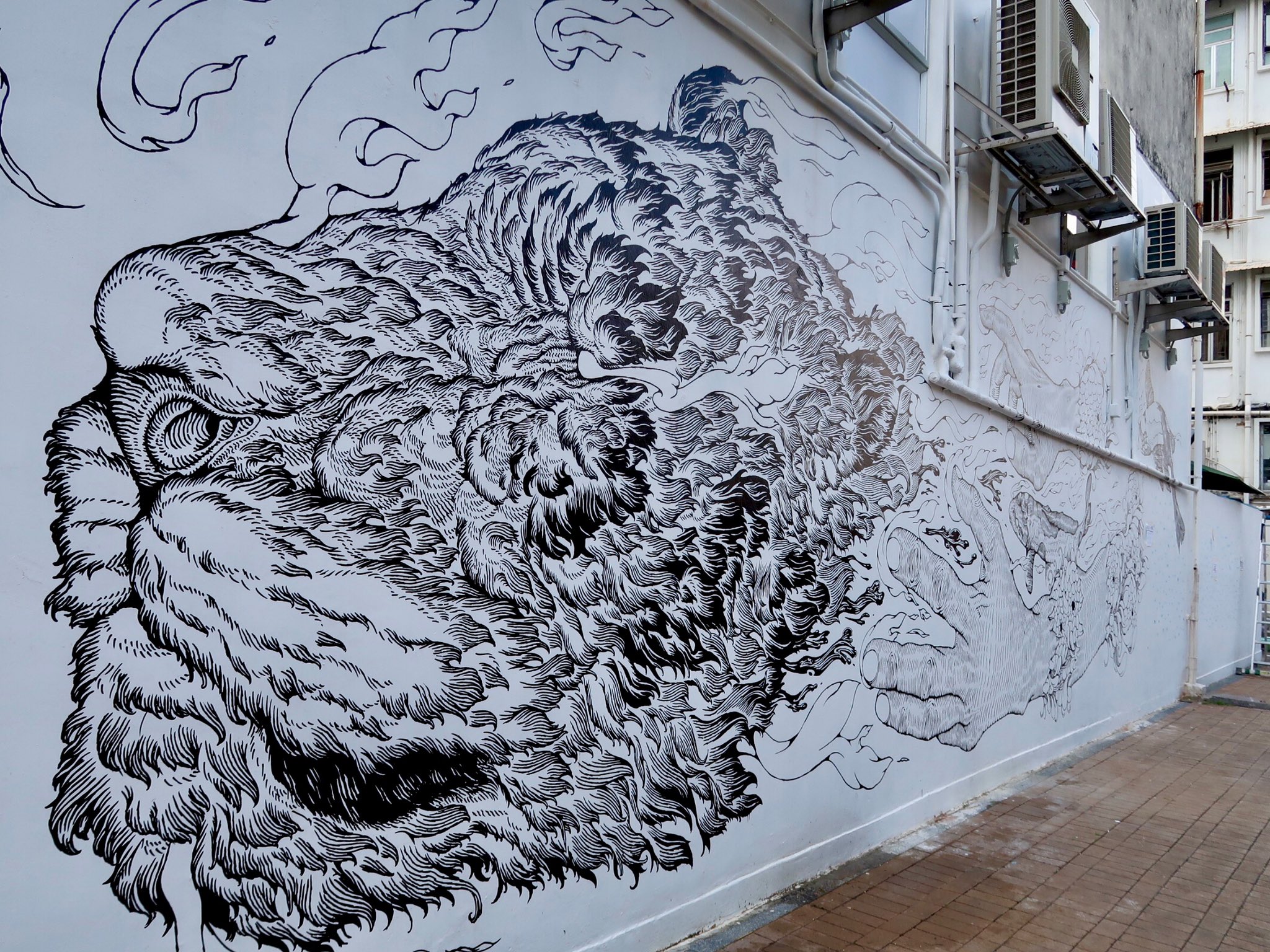 Rie りえ もともとウォールアートが多い西貢 香港ストリートアート 集団hkwallsのプロジェクトで 今また新しいウォールアートが街のあちこちに描かれてる最中 そろそろ完成するそうです 香港 Hongkong T Co Mppfyy9qo8 Twitter