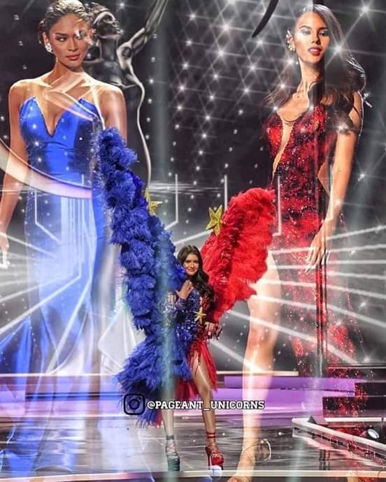 AshleyVae's tweet photo. Rabiya Mateo served up some patriotic realness at the Miss Universe 2020 national costume competition. Inspired by the Philippines flag.

#AribaRabiya 
#NationalCostume https://t.co/O176A0ccFW