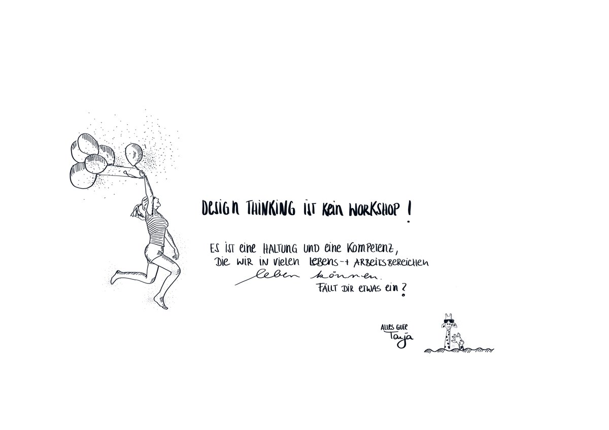 Design Thinking ist (k)ein Workshop. Arbeitsunterlagen: Einen Tag Design Thinking am Beispiel "Neues Lernen" innovationskulturmanagen.wordpress.com/2021/05/14/pra… via <a href="/tanjafoehr/">Tanja Föhr</a>