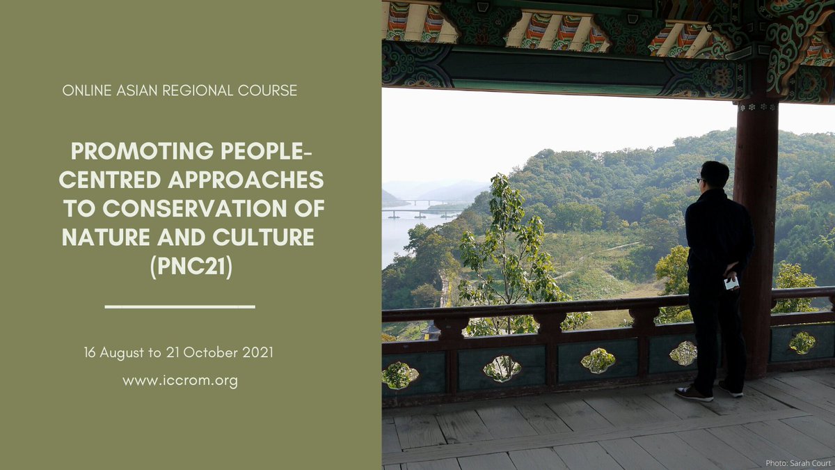 WorldHeritageL1's tweet photo. 🚨 One week left to apply for the online Asian Regional Course on Promoting People-Centred Approaches to Conservation of Nature and Culture #PNC21
🗓️16 Aug - 21 Oct 2021 (two 3h sessions/week)
📥Deadline to apply: 21 May, 2021 
➡️Apply today at https://t.co/obH0DQAwKx https://t.co/0Jbzd6TLNH