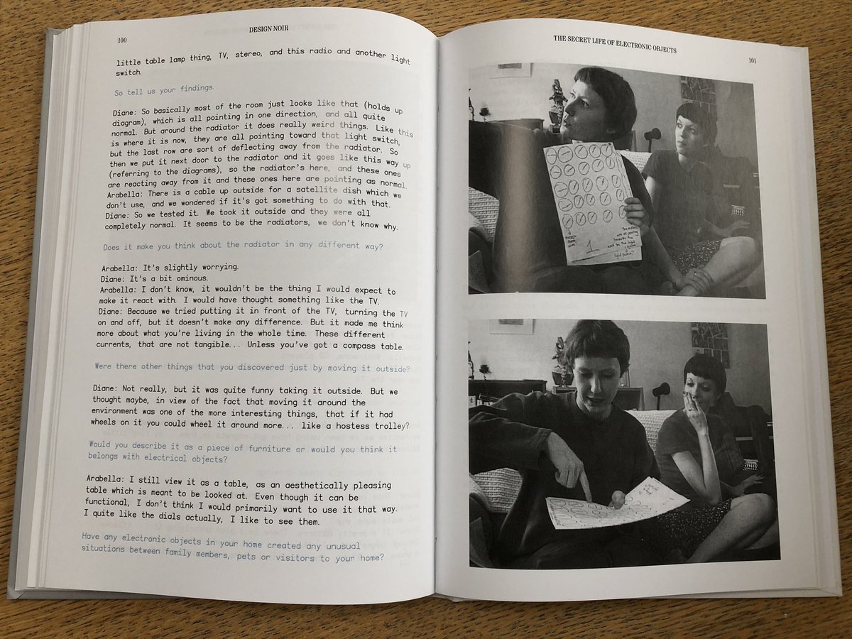 Rebecca_Barden's tweet photo. Today I finally held in my hands the new edition of Design Noir by Anthony Dunne & Fiona Raby - a foundational work of speculative design, as @jamerhunt writes: “a trapdoor to a room we didn’t know existed” Out July 1 from @BloomsburyDsign in the Radical Thinkers in Design series https://t.co/qEB7iK0ewU