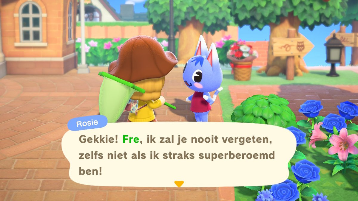 ACNHFre's tweet photo. Rosie is leaving tomorrow. Looking for a good home for her #AnimalCrossing #ACNH https://t.co/t6nxkiiNwq