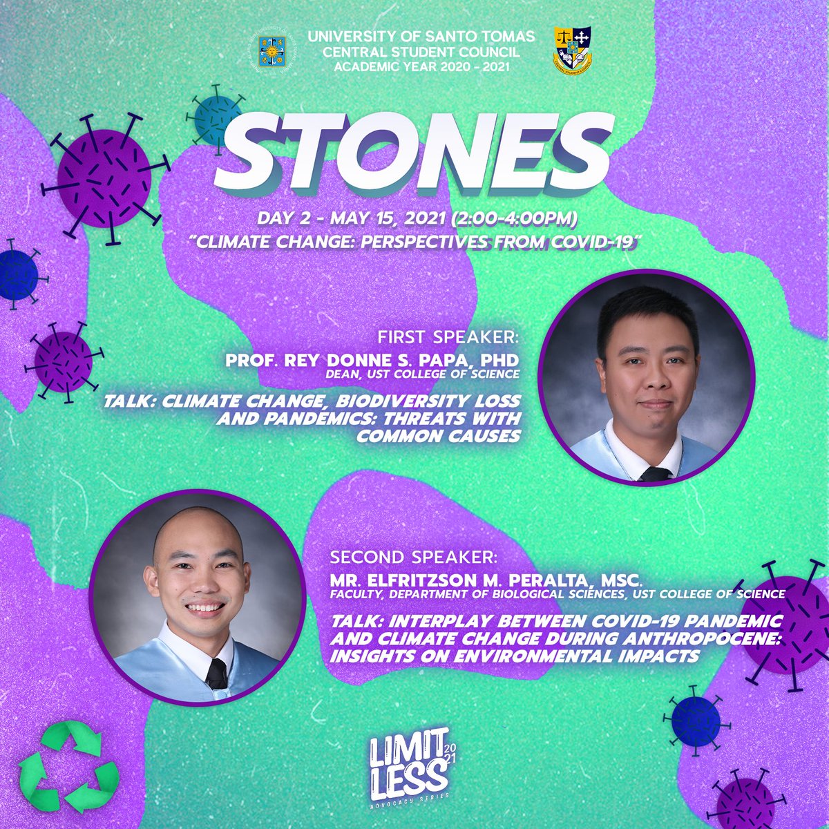 ust_csc's tweet image. Together with our notable speakers, join us for the second day of #STONES2021, as we discuss Climate Change: Perspectives from COVID-19. 🌍🌱

Pre-register here: bit.ly/LIMITLESS2021P…

#Limitless2021
#CSCTranscendingBorders
#CSC2020Vision