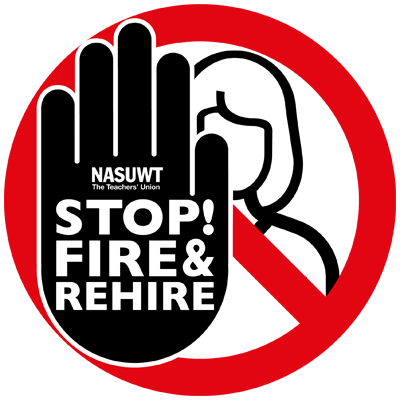Teachers in schools across the country are facing the loss of their jobs unless they accept new contracts which would mean worse pay, pensions &amp; rights at work #stopfireandrehire