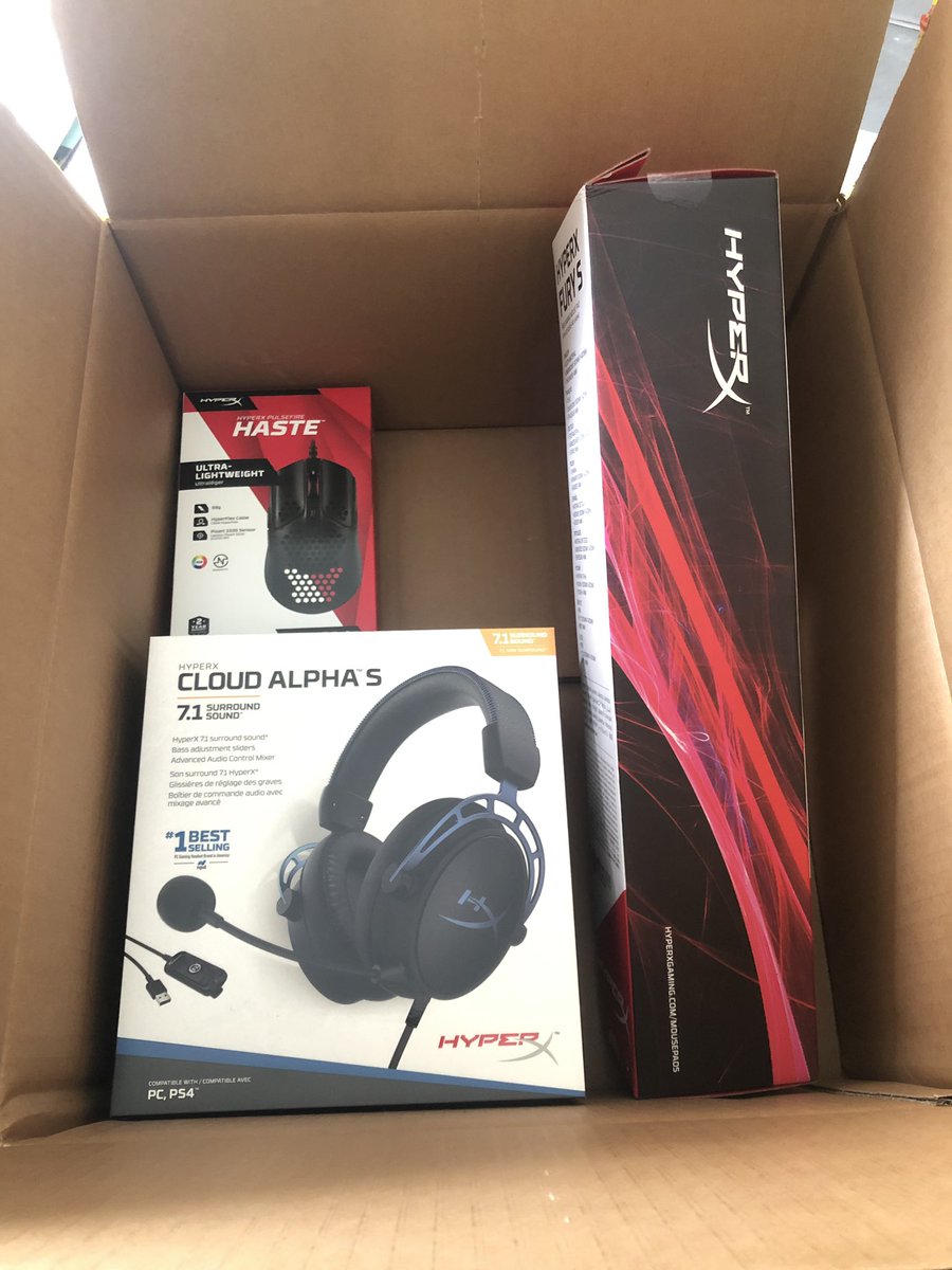 Just received my prize from <a href="/HyperX/">HyperX</a> after fishing in P2 in <a href="/team_orl/">Team_ORL</a> championship. I’m buzzing! 🔥