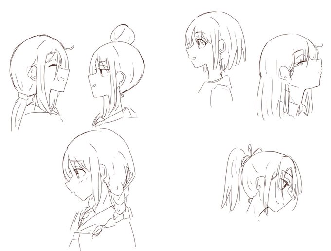 横顔練習のtwitterイラスト検索結果