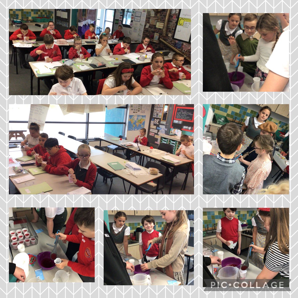 MissPhillips27's tweet photo. Year 5 Making and enjoying our rations of jelly! @emma_louisedodd @JosephLockePS https://t.co/DtaxFVRuA0