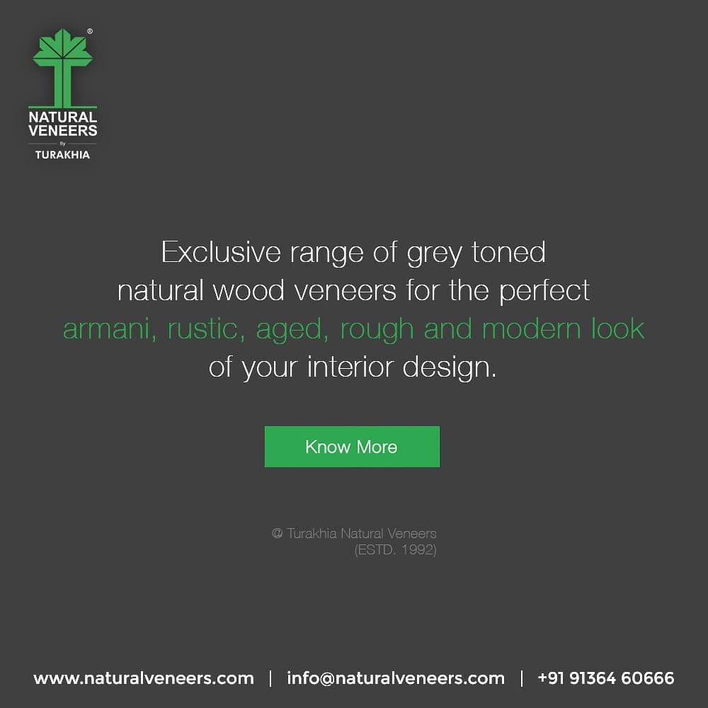 naturalveneers's tweet photo. The Ultimate Grey Veneer Collection For Your Modern Space

20+ Species, 50+ Grey Color Shades &amp; Unique Textures
 https://t.co/RAejAvMLgg

#NaturalVeneers #WoodVeneer #Turakhia #WoodLovers #GreyVeneers #ultimateVeneers #ColorShades #ExclusiveRange #NaturalWoodVeneer #ModernLook https://t.co/zwfM0O0iL0
