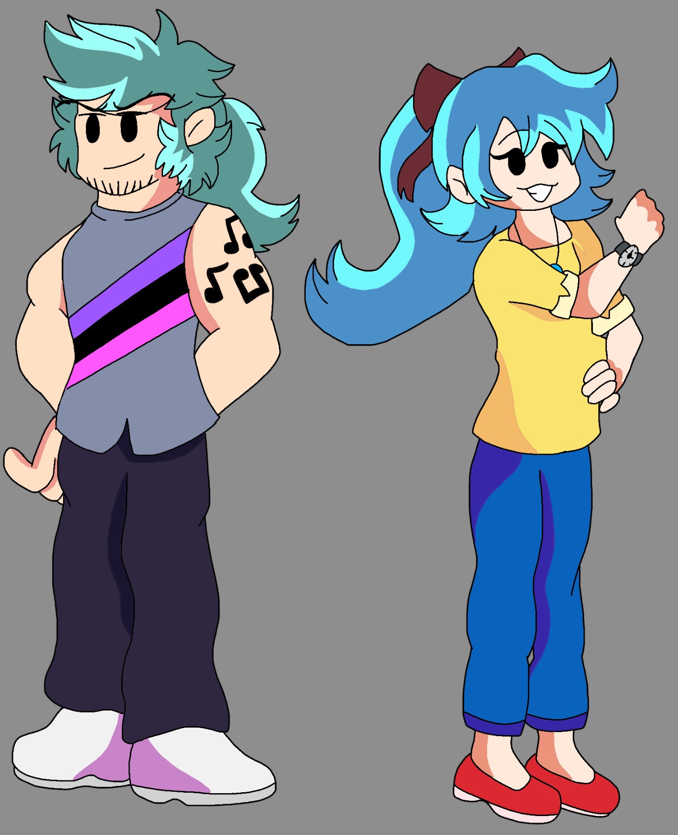 Emoking75 These Two Are Evan And Lillie Keith And Miku S Parents In My Au I Got The Name Evan From One Of Boyfriend S Deconfirmed Names Lillie Is Actually Part Angel