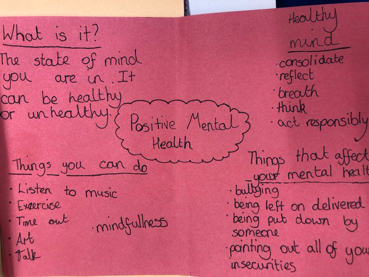 DanemillPrimary's tweet image. Year 6 have been doing some awesome work for #MentalHealthAwarenessWeek! Talking about what mental health is and how mental health can be impacted 👏 #excellentwork #developingunderstanding @EmWot1