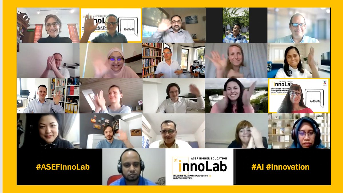 asefedu's tweet image. Participants of the first #ASEFInnoLab, from across Asia &amp;amp; Europe, presented their #ActionPlan on #AI #InnovationEcosystems during the closing session 👏🏼👏🏾👏🏽

✓Exchange best practices
✓Share ideas &amp;amp; opportunities
✓Explore collaboration
 
@asefedu @APRU1997 @FudanUniv #ASEM