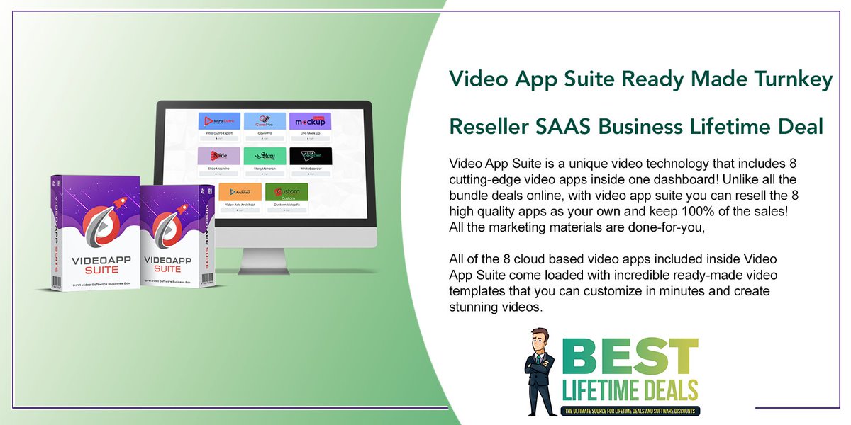 LifetimeDeals_'s tweet image. #VideoAppSuite Ready Made Turnkey Reseller SAAS Business Lifetime Deal - bestlifetimedeals.com/store/video-ap… videoapps #softwareapps  #videotechnology #lifetimeapps #software