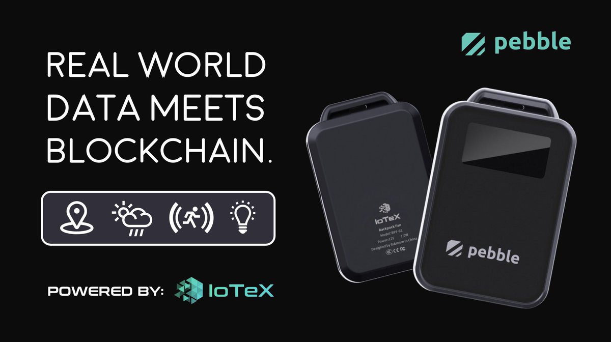 Introducing our new case for Pebble Tracker -- a sleek, discrete design with user-friendly screen + buttons.

Bring real world data (GPS location, climate, motion) to blockchain DApps in style! 😎

➡️Get Pebble + read our latest update: crowdsupply.com/iotex/pebble-t… <a href="/Crowd_Supply/">Crowd Supply</a> $IOTX