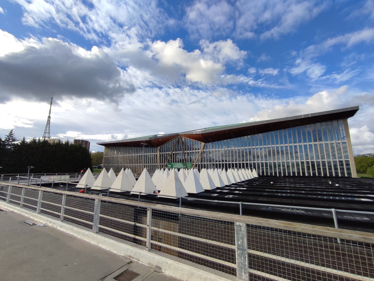 Crystal Palace sports centre. And a deeply improbable sky.
